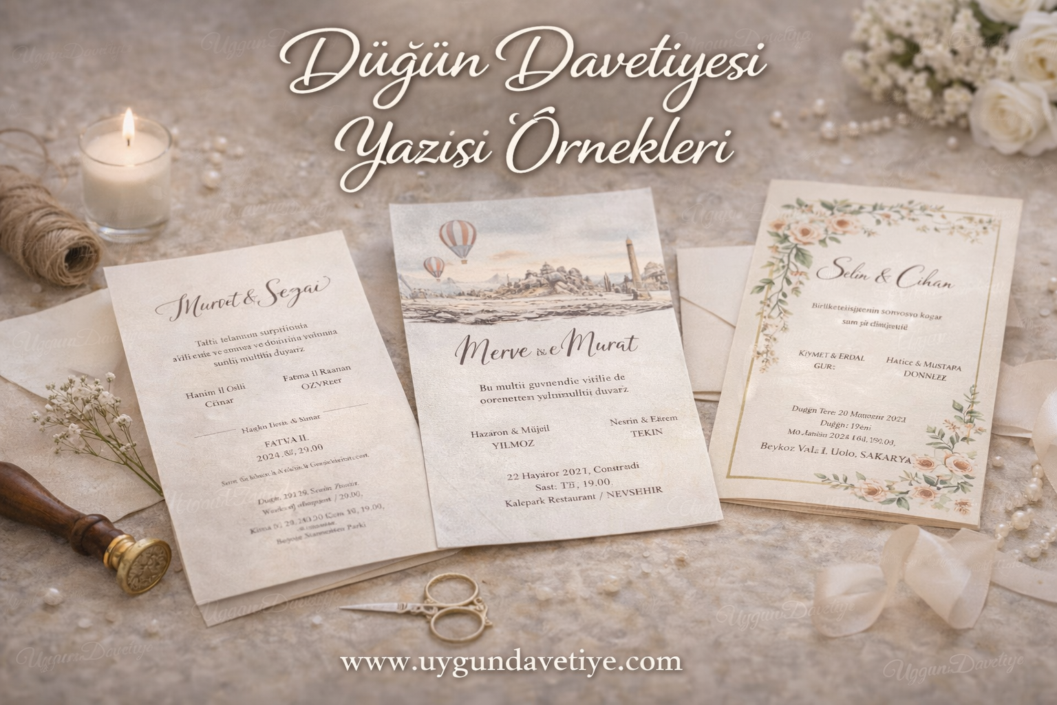 Düğün Davetiyesi Yazısı Örnekleri