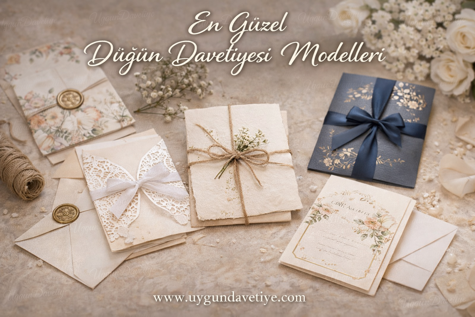 En Güzel Düğün Davetiyesi Modelleri